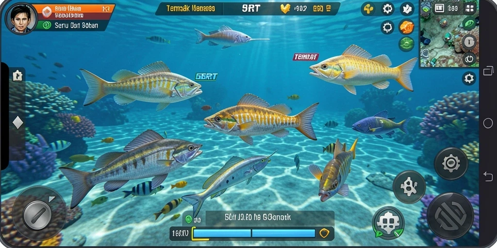 Tangkapan layar menunjukkan aksi seru saat menangkap ikan di 5RT.
