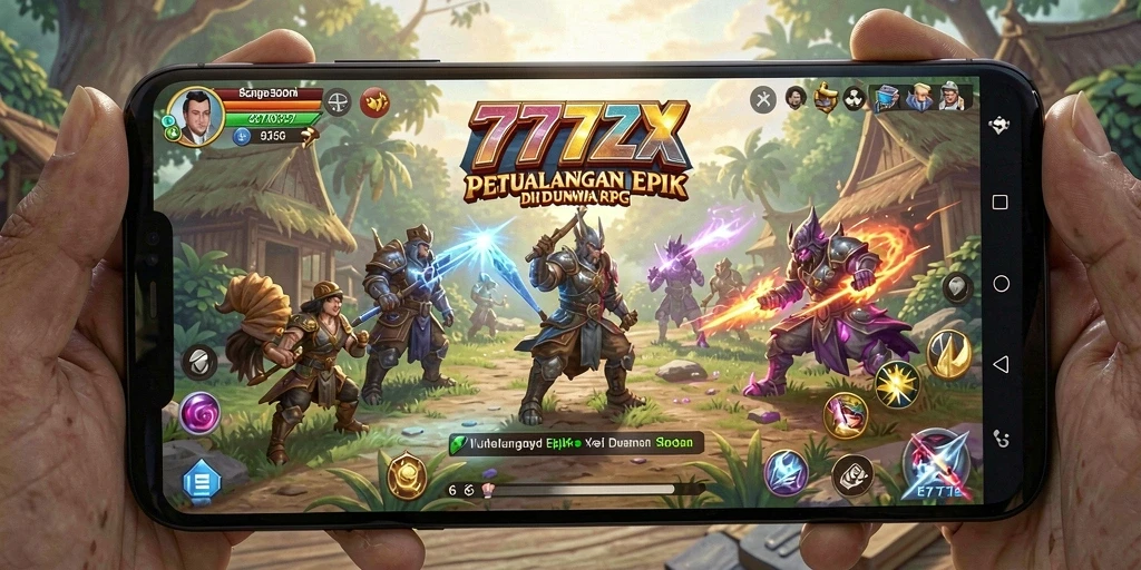 Tampilan menakjubkan RPG dalam 777ZX yang menampilkan gameplay menawan.