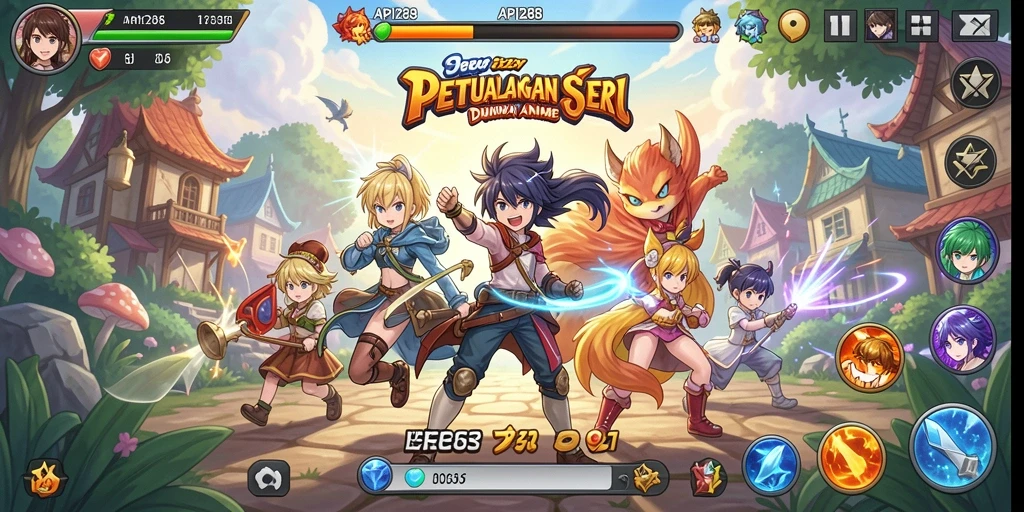 Tangkapan layar dengan aksi seru dalam gameplay API288.