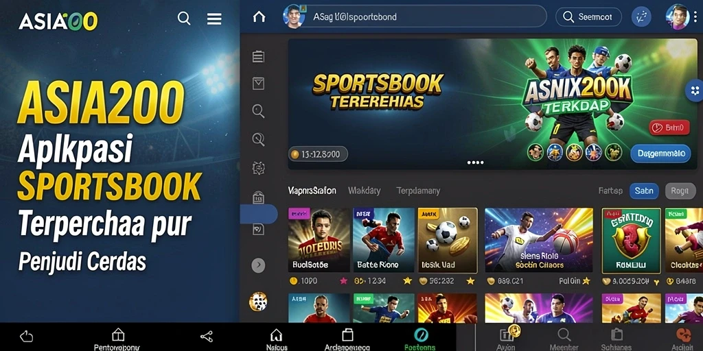 Tampilan gameplay ASIA200 yang menarik dan informatif.