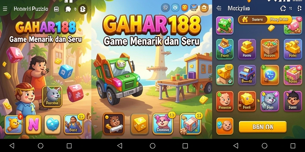 Tampilan gameplay GAHAR188 yang penuh warna dan menantang.