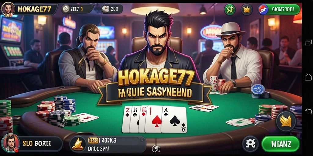 Tampilan gameplay HOKAGE77 dengan grafik menarik dan interaksi pemain.