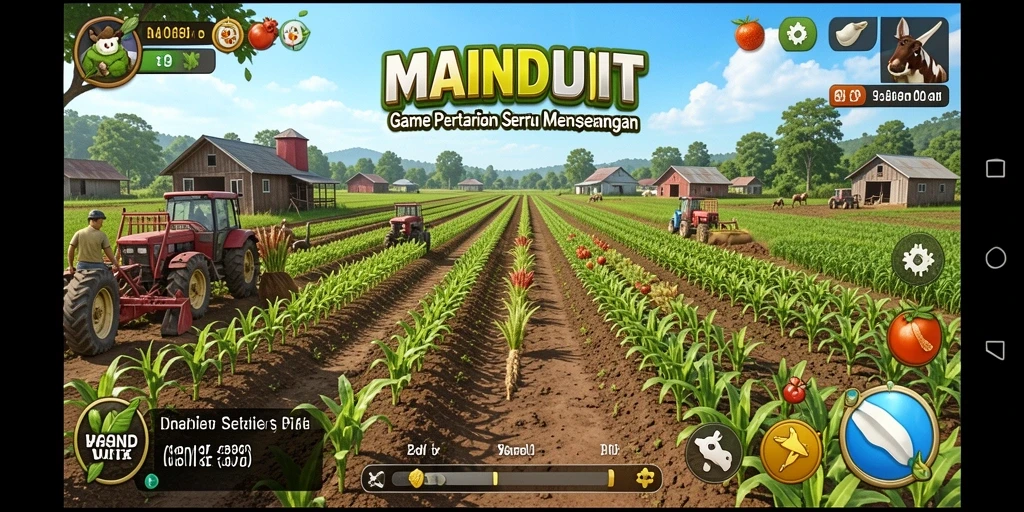 Tangkap momen seru dalam gameplay pertanian di MAINDUIT.