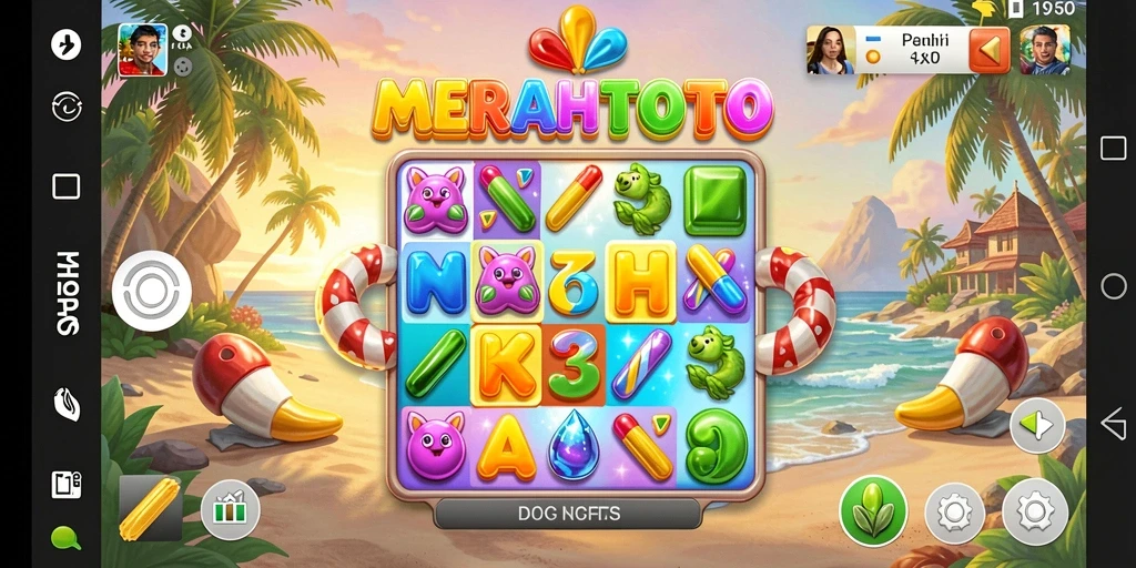 Tampilan gameplay seru dari MERAHTOTO yang menantang.