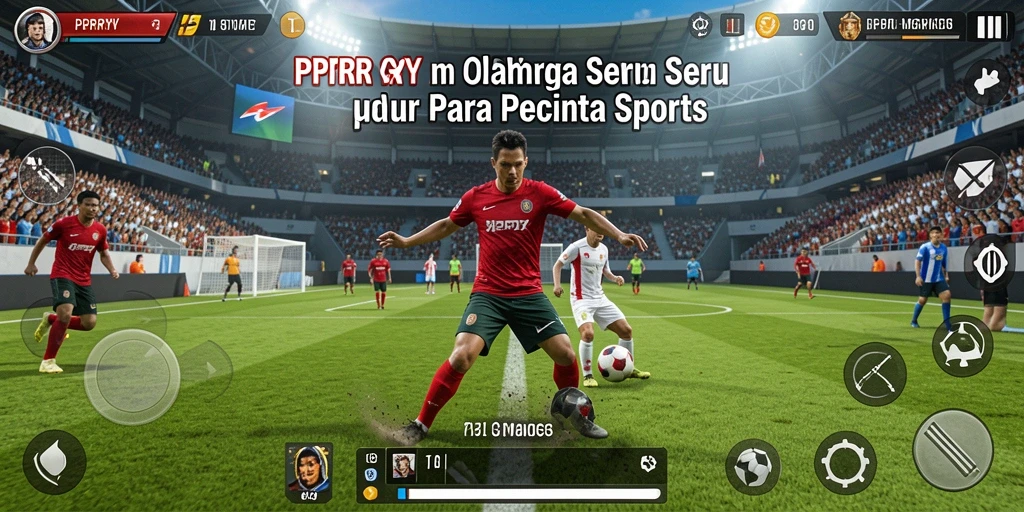 Tangkapan layar PPRRYY menunjukkan aksi seru dalam game olahraga.