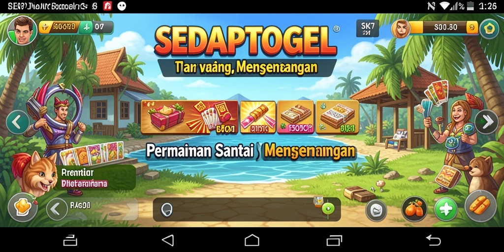 Tampilan menarik dari gameplay SEDAPTOGEL yang menghibur.