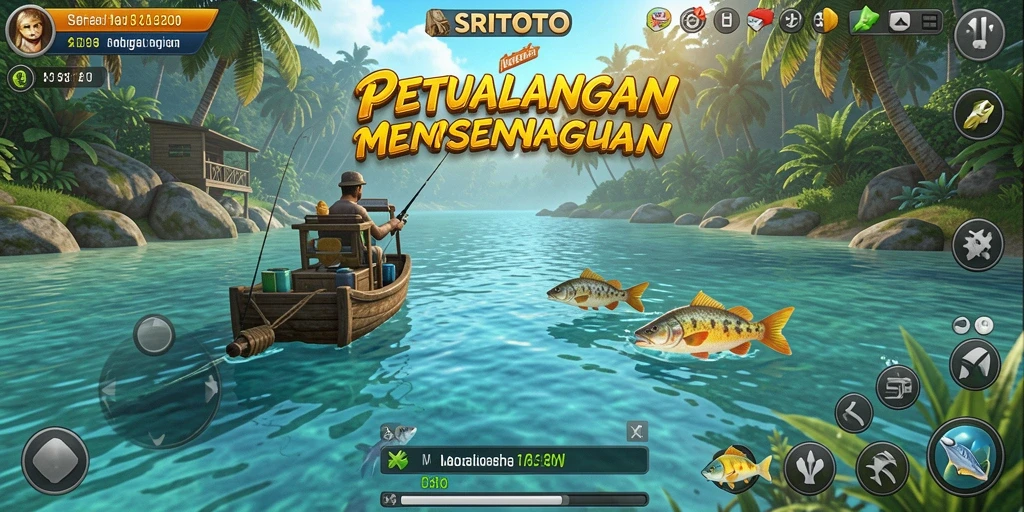 Gameplay SRITOTO yang menarik dengan berbagai lokasi memancing.