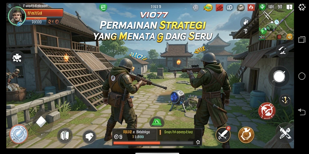 Tampilan permainan VIO77 yang strategis dan menegangkan.